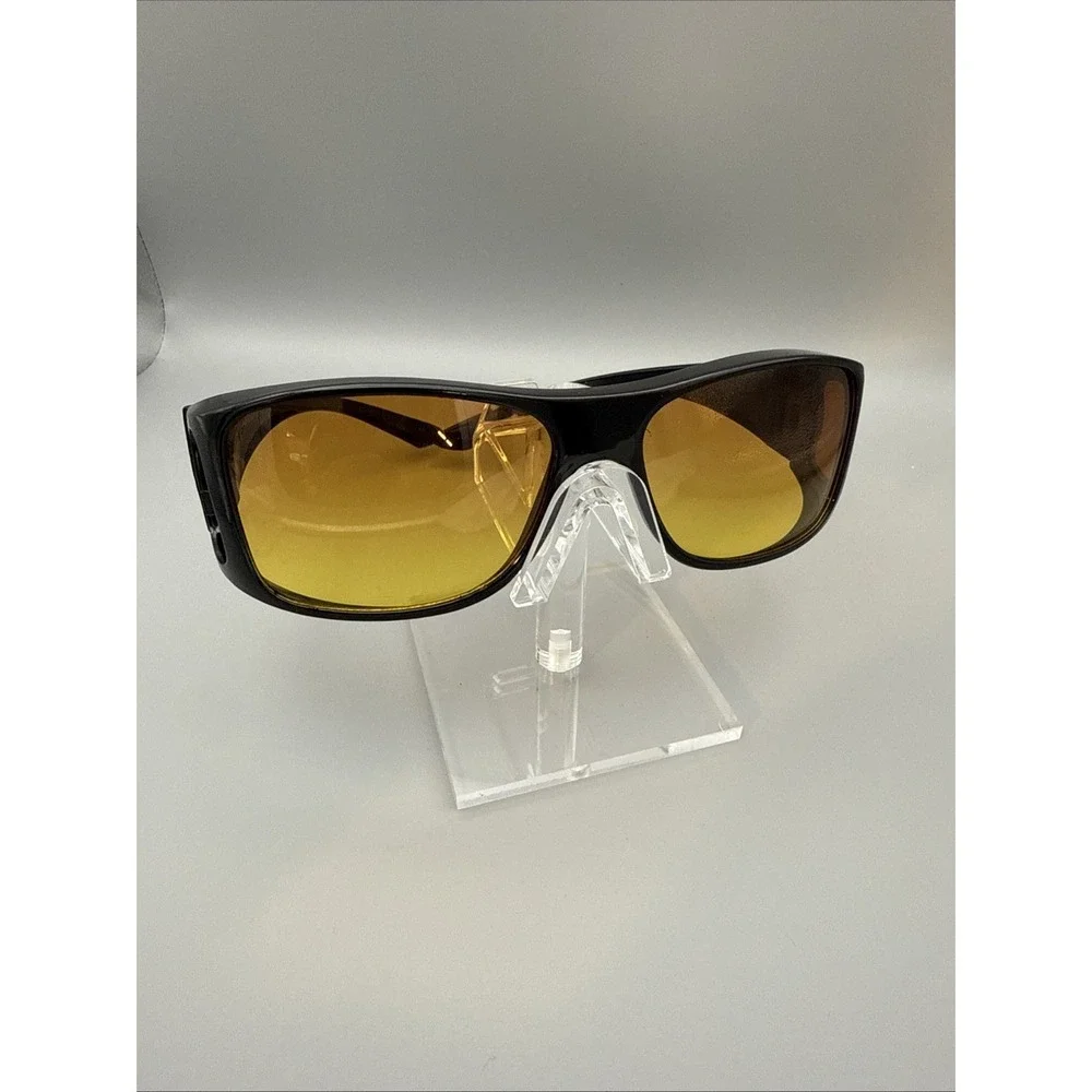 Polarized Fit Over Sunglasses Wrap Around AntiGlare UV400 Driving Glasses Yellow